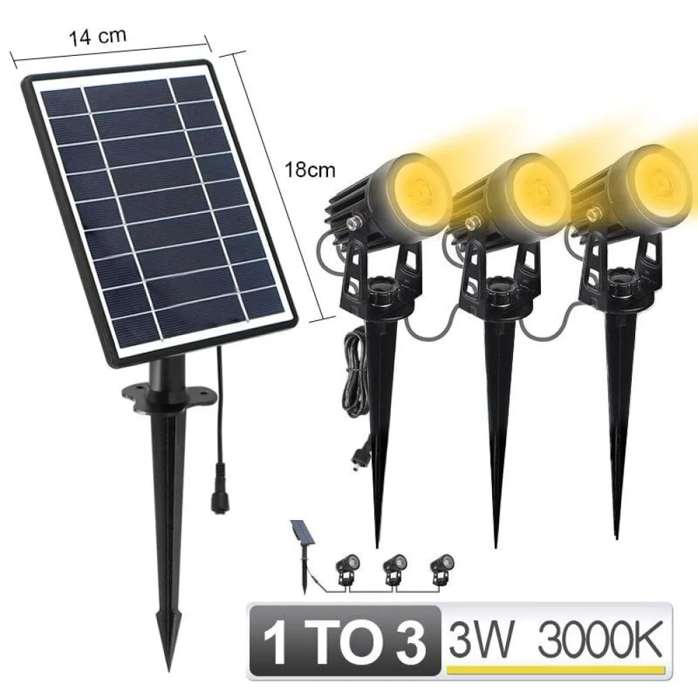 1 to 4 Rgb Outdoor Solar Landscape Light Led Ip65 Waterproof Solar Lamp