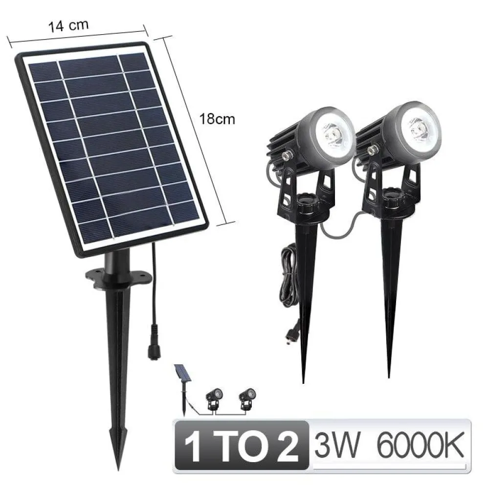 1 to 4 Rgb Outdoor Solar Landscape Light Led Ip65 Waterproof Solar Lamp