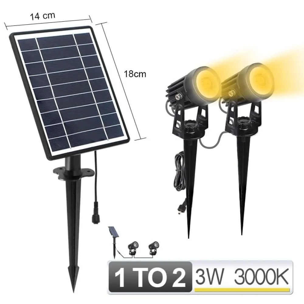 1 to 4 Rgb Outdoor Solar Landscape Light Led Ip65 Waterproof Solar Lamp