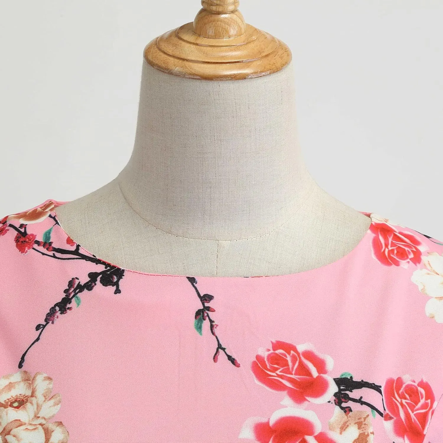 1950s Dresses for Women Vintage 2024 Graphic Cap Sleeve Swing A-Line Midi Dresses Rockabilly Garden Party Dress