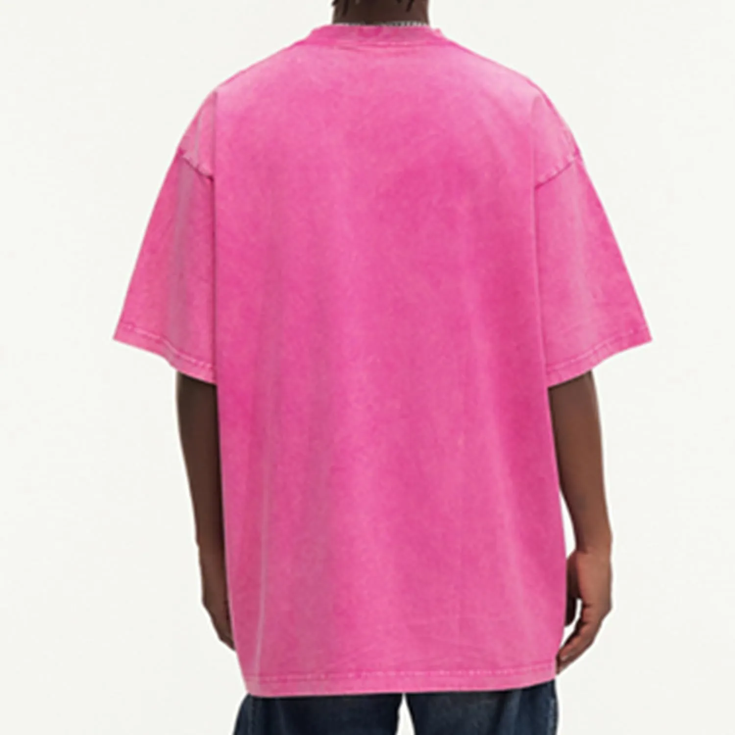Acid Wash Tshirt Men,Men's Cotton T-Shirts,Streetwear Baggy Washed Unisex Tops,Acid Wash Casual Hip Hop Tops