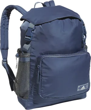 adidas Saturday Sport Fashion Compact Small Size Backpack, Preloved Ink Blue/White, OSFA
