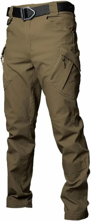 aihihe Camoflage Cargo Pants for Men Mens Compression Workout Pants Brown Baggy Pants Relaxed fit Flat Front Pants Men