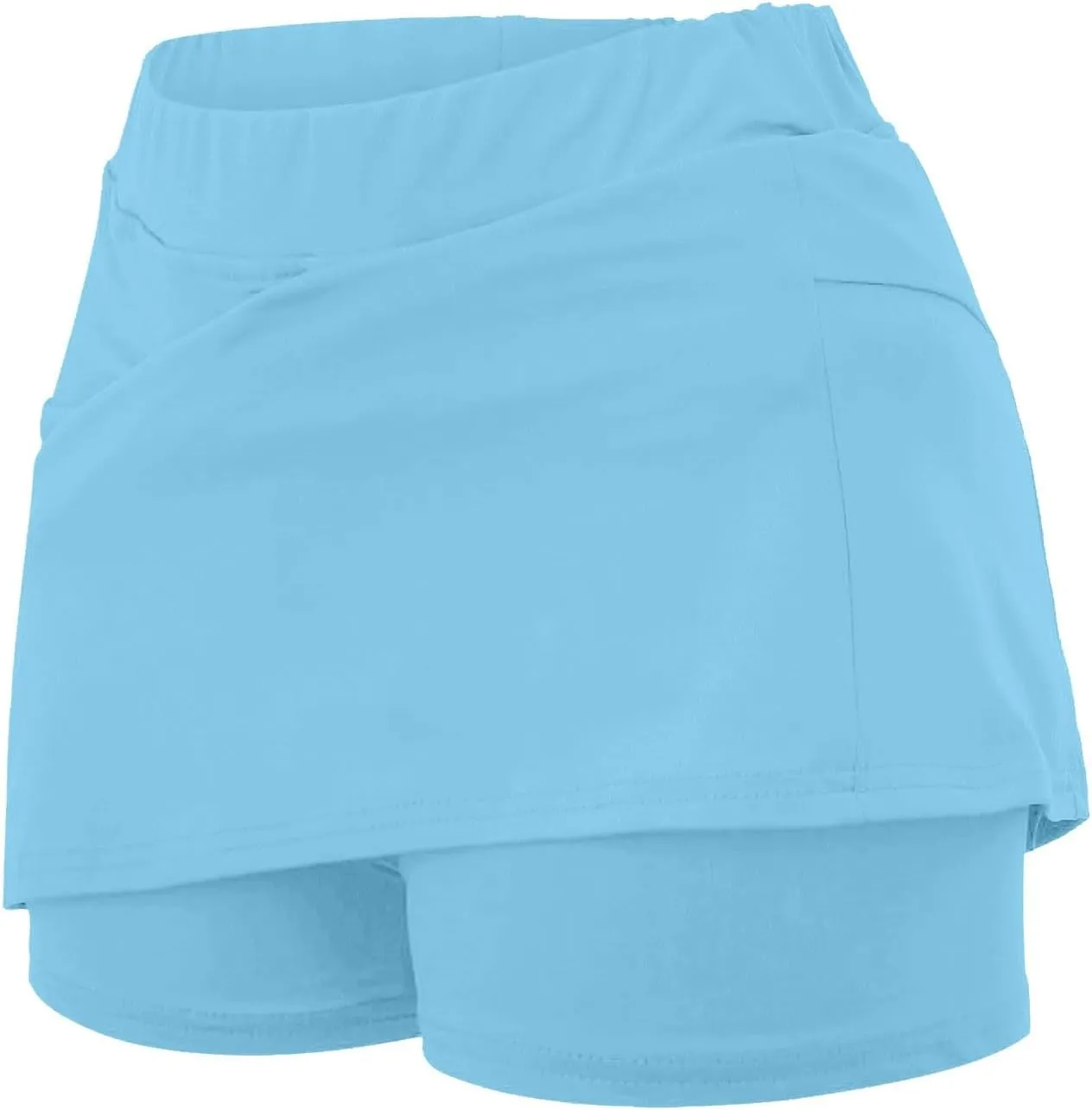 aihihe Golf Skirts for Women Tummy Control Pleated Padded Bike Shorts Women 5 inch Inseam Plus Size Pleated Skorts for Women