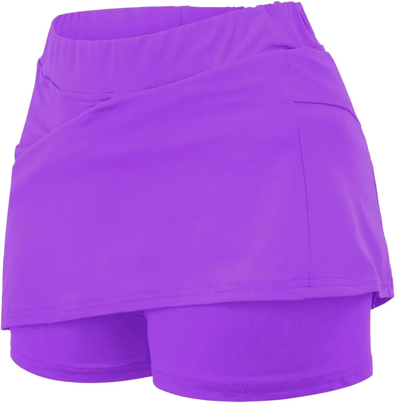 aihihe Golf Skirts for Women Tummy Control Pleated Padded Bike Shorts Women 5 inch Inseam Plus Size Pleated Skorts for Women