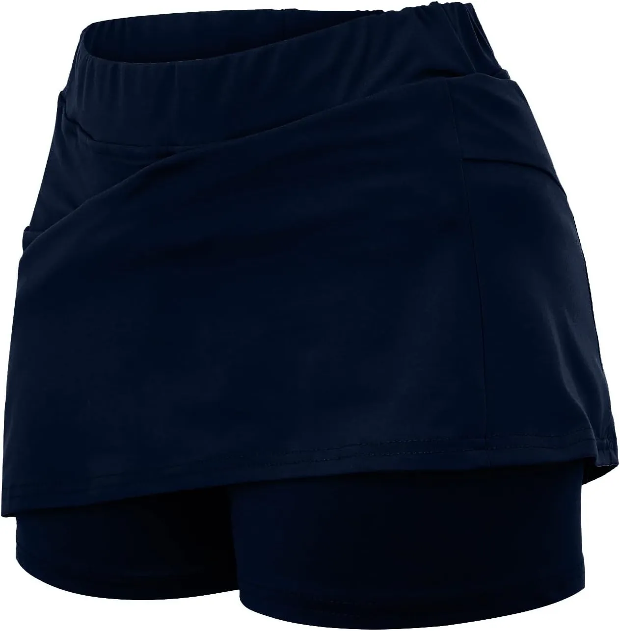 aihihe Summer Skirts for Women 2024 Tennis Dresses for Women Navy Black a line Skirt with Pockets for Women