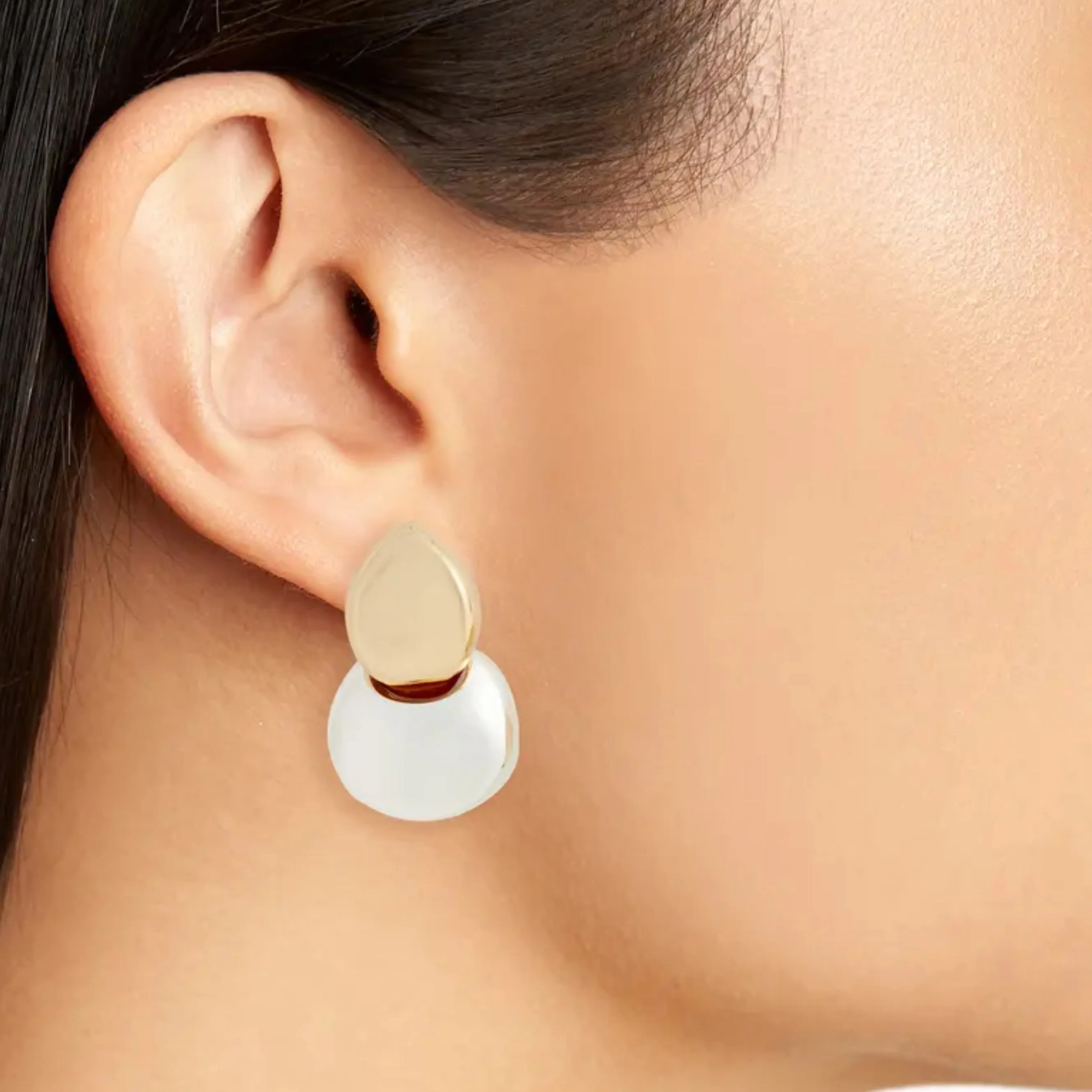 Arlo Drop Earrings (Two-Tone)
