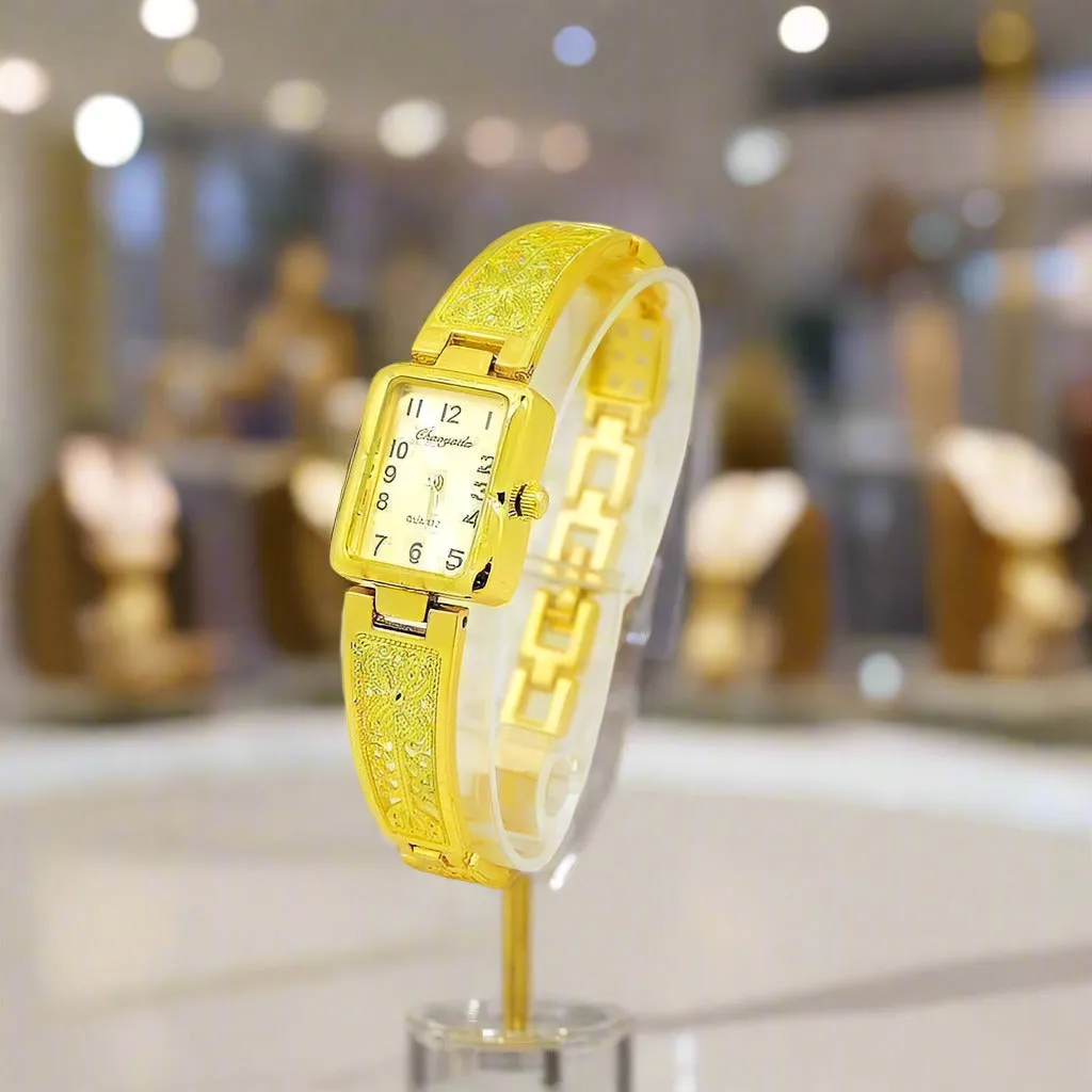 Art Deco Filigree Antique Style Ladies Watch Silver or Gold For Woman Birthday Holiday Gift