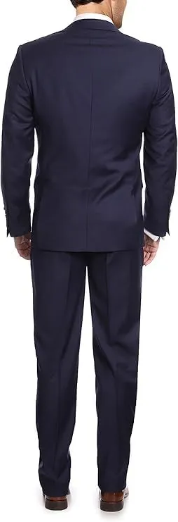 Arthur Black Mazara Classic Fit Two Button 100% Wool Wrinkle Resistant Suit