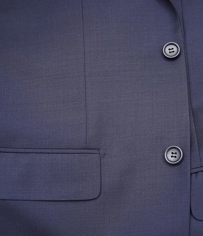 Arthur Black Mazara Classic Fit Two Button 100% Wool Wrinkle Resistant Suit