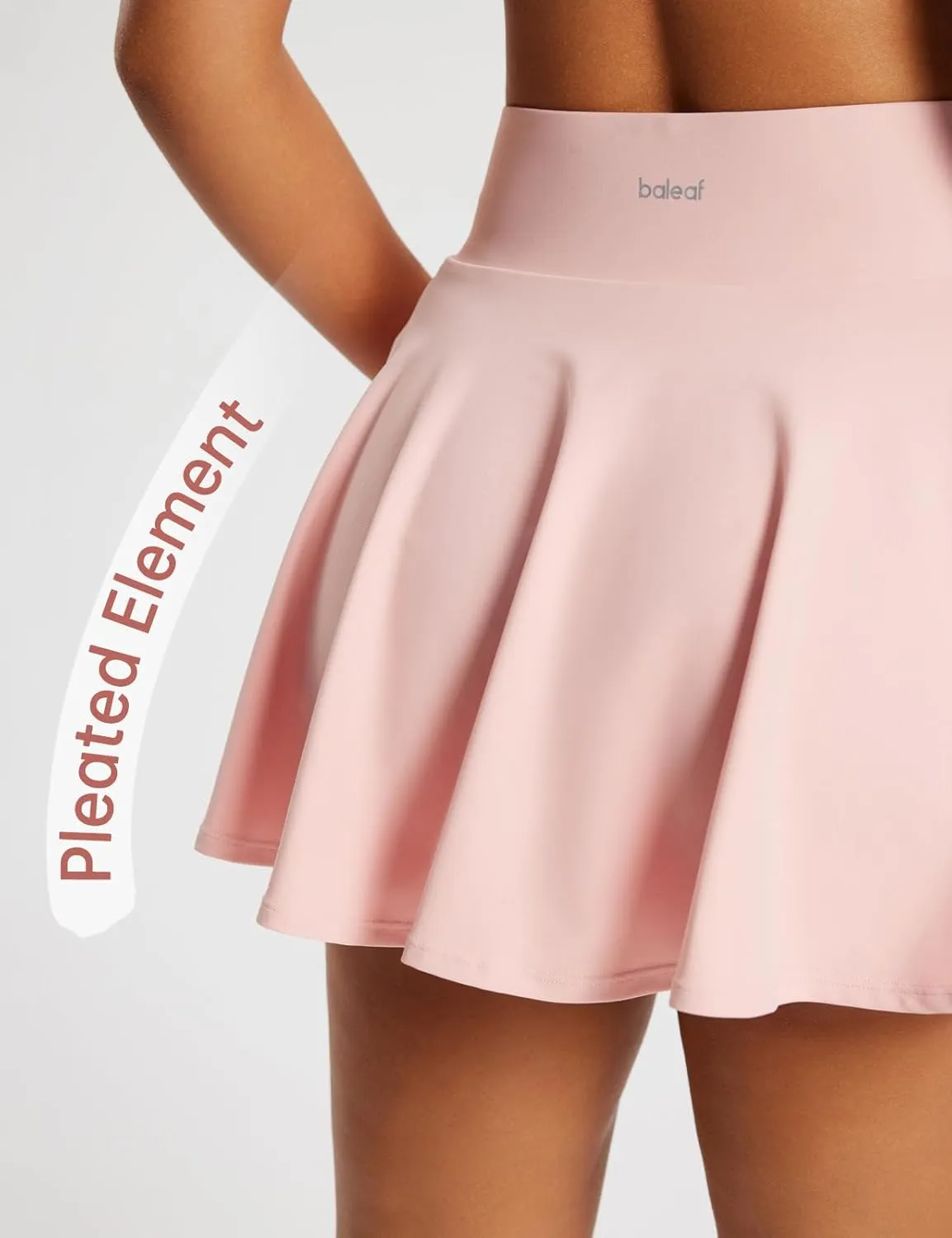 baleaf Women's Tennis Skirts High Waisted Tummy Control Pleated Athletic Golf Skorts Skirts for Running with 2 Pockets