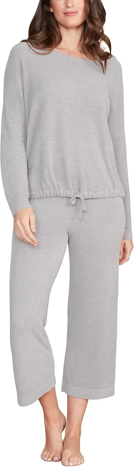 Barefoot Dreams CozyChic Ultra Lite Slouchy Pullover for Women, Ultra Soft Long Sleeve, Crew Neck Pullover