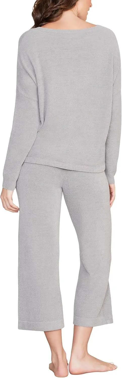 Barefoot Dreams CozyChic Ultra Lite Slouchy Pullover for Women, Ultra Soft Long Sleeve, Crew Neck Pullover