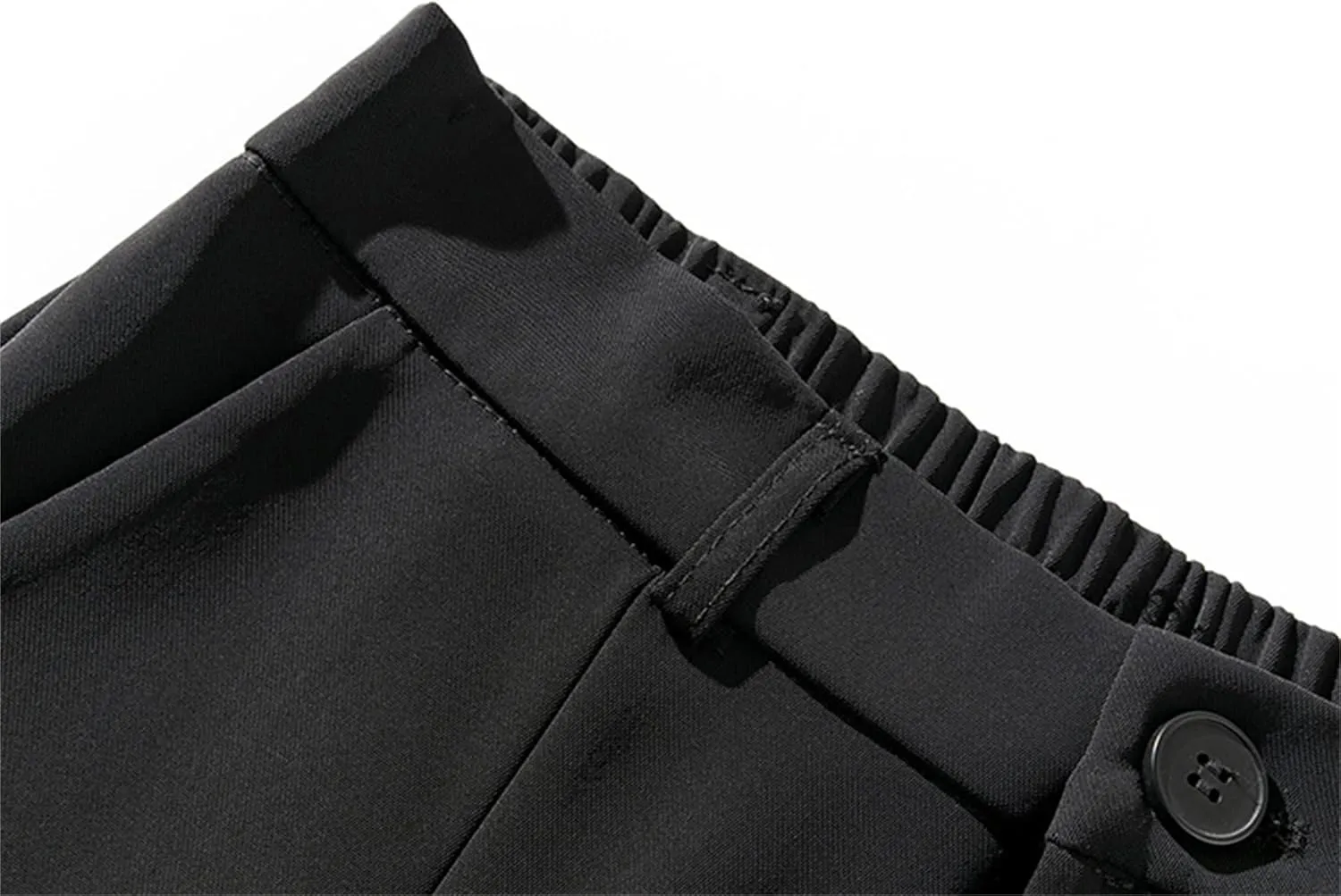 Betusline Women's Split Front High Waist Asymmetrical Hem Cropped Bootcut Pants