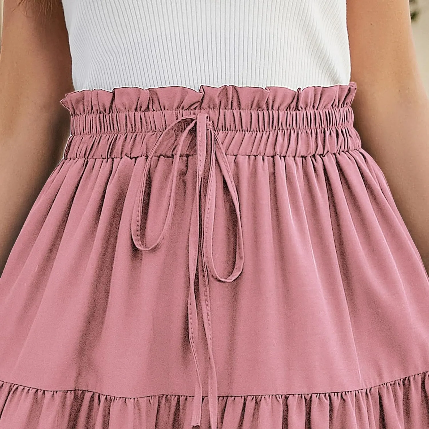 Boho Skirts for Women Midi Length Maxi Spring Flowy Boho Comfy Tiered Western Maxi Skirt Boho