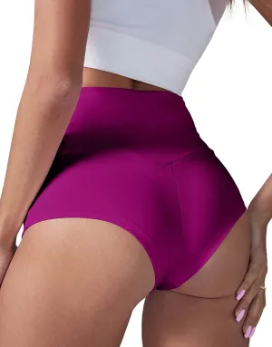 BZB Women's High Waist Yoga Shorts Gym Workout Booty Dance Hot Pants Athletic Butt Lifting Sports Leggings