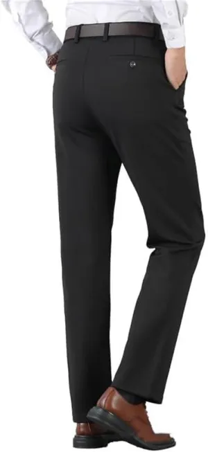 Calormas Mens Pants, Timelessflex - Men's High Stretch Straight Fit Pants, Classic-Fit Wrinkle-Resistant Suit Pants