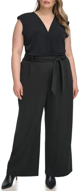 Calvin Klein Women's Pleated Pant with Belt