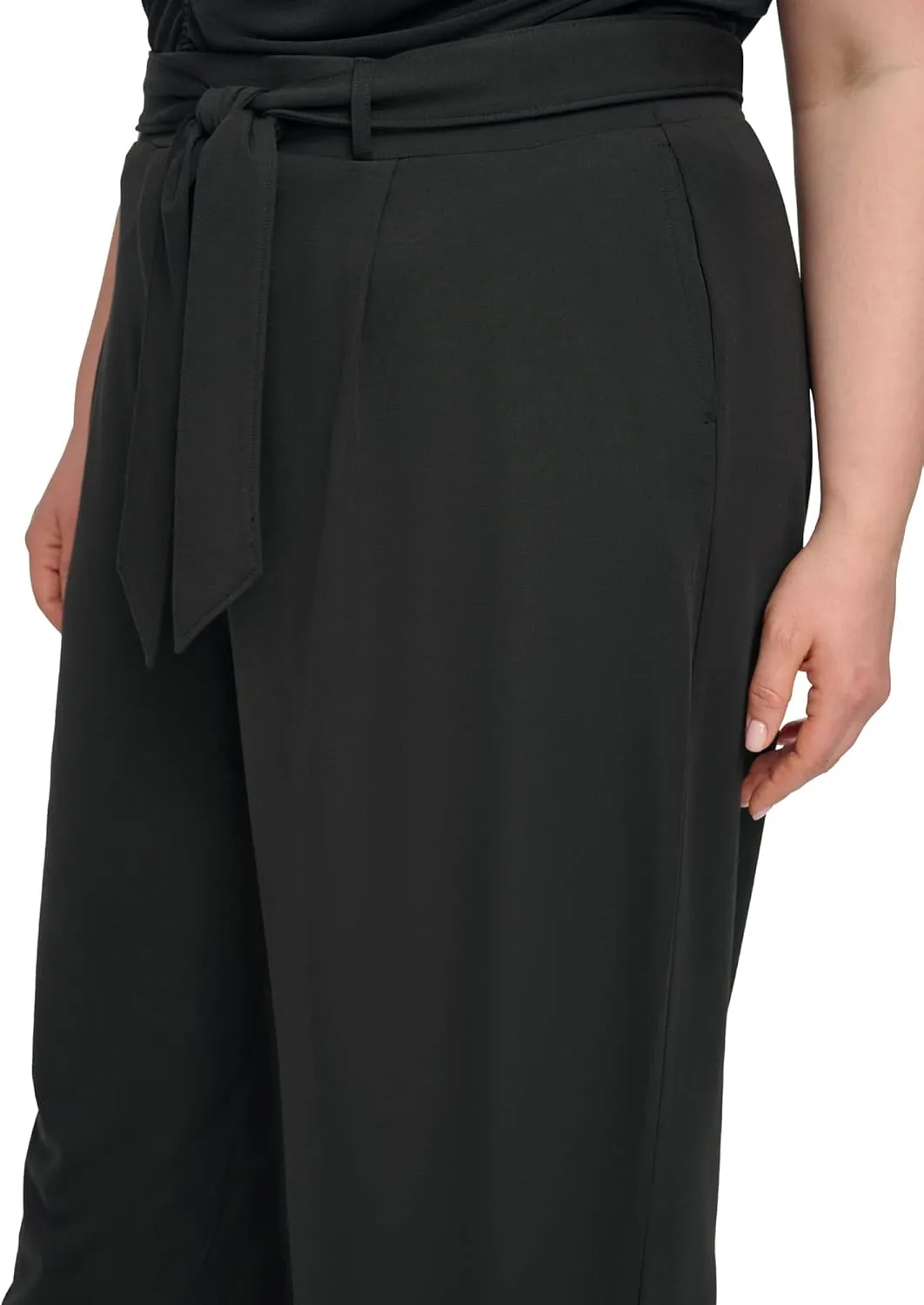 Calvin Klein Women's Pleated Pant with Belt