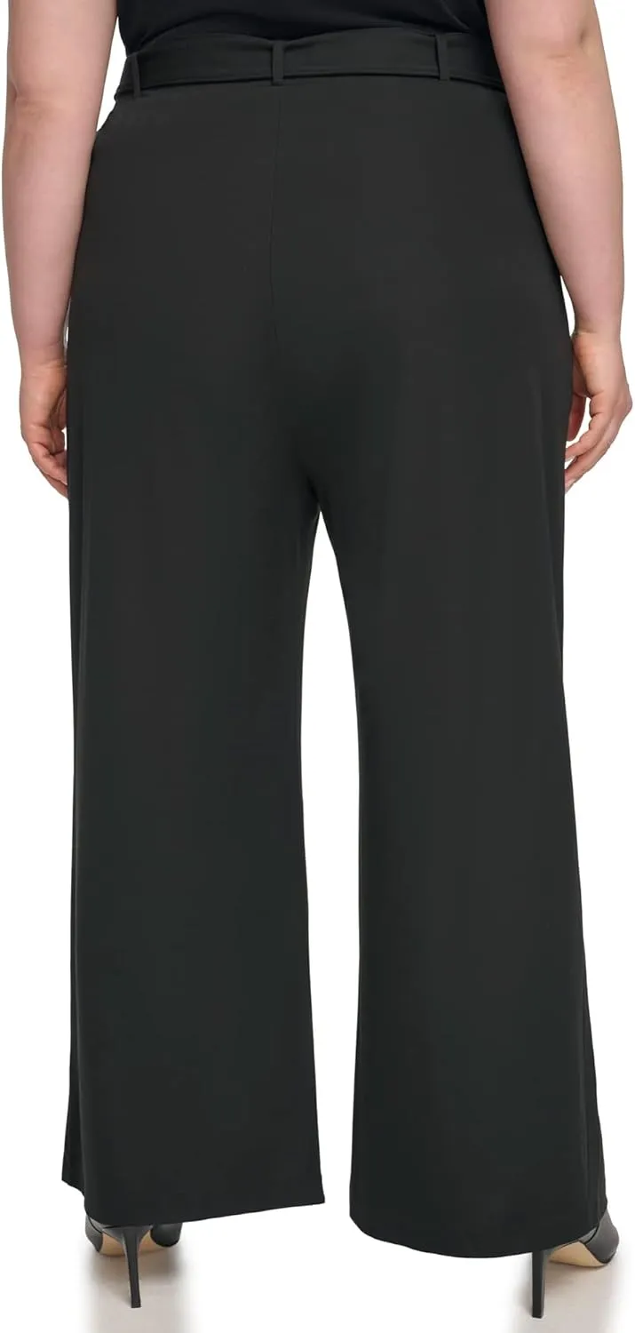 Calvin Klein Women's Pleated Pant with Belt