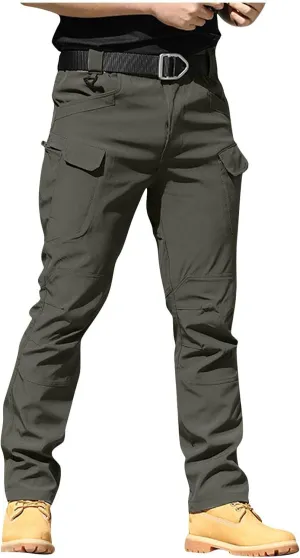 Cargo Pants for Men Baggy Outdoor Waterproof Hiking Work Pants Stretch Multi Pockets Lightweight Classic Tactical Pant