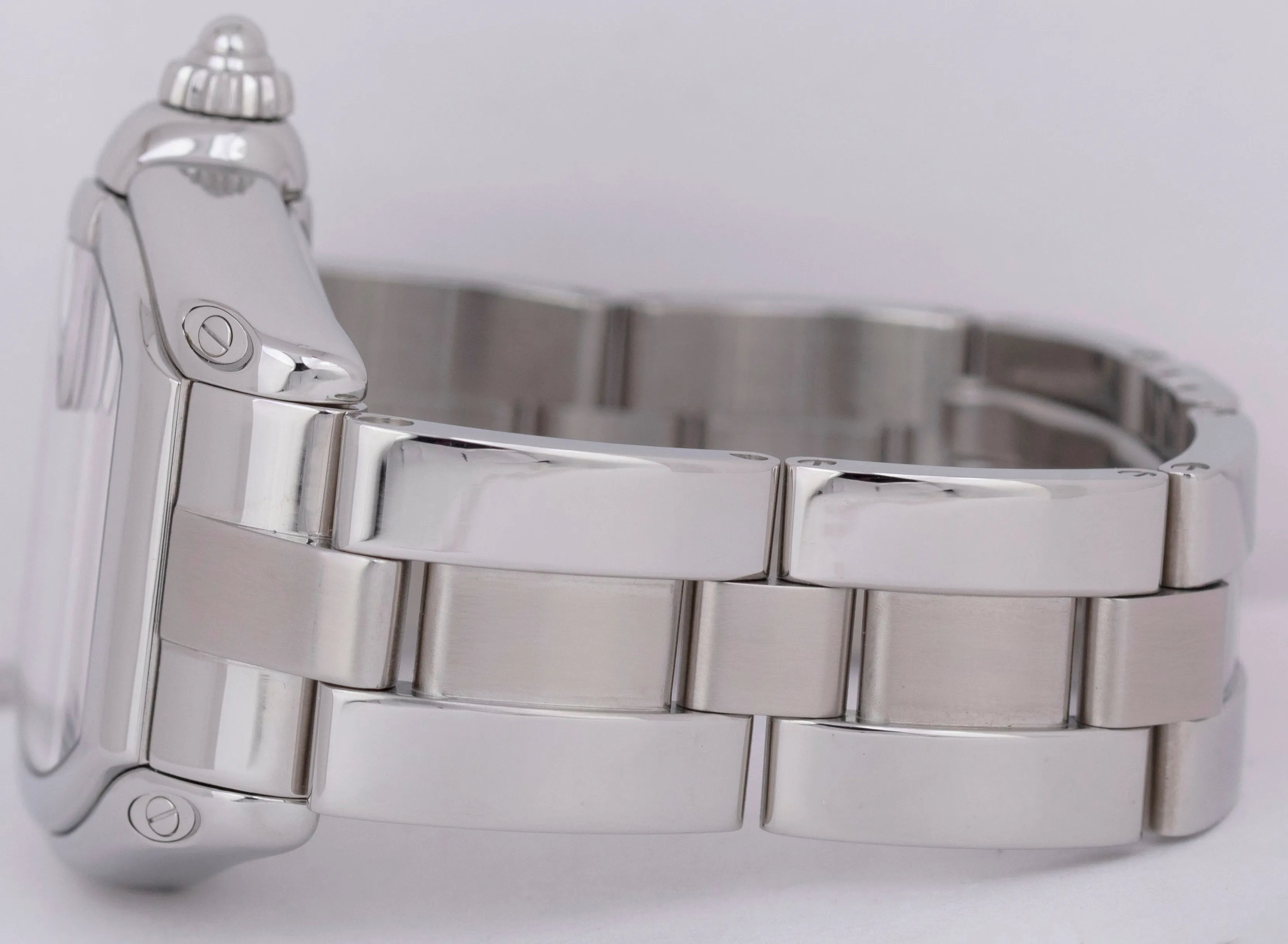 Cartier Roadster Large Silver Guilloché 37mm x 44m Automatic Steel Watch 2510