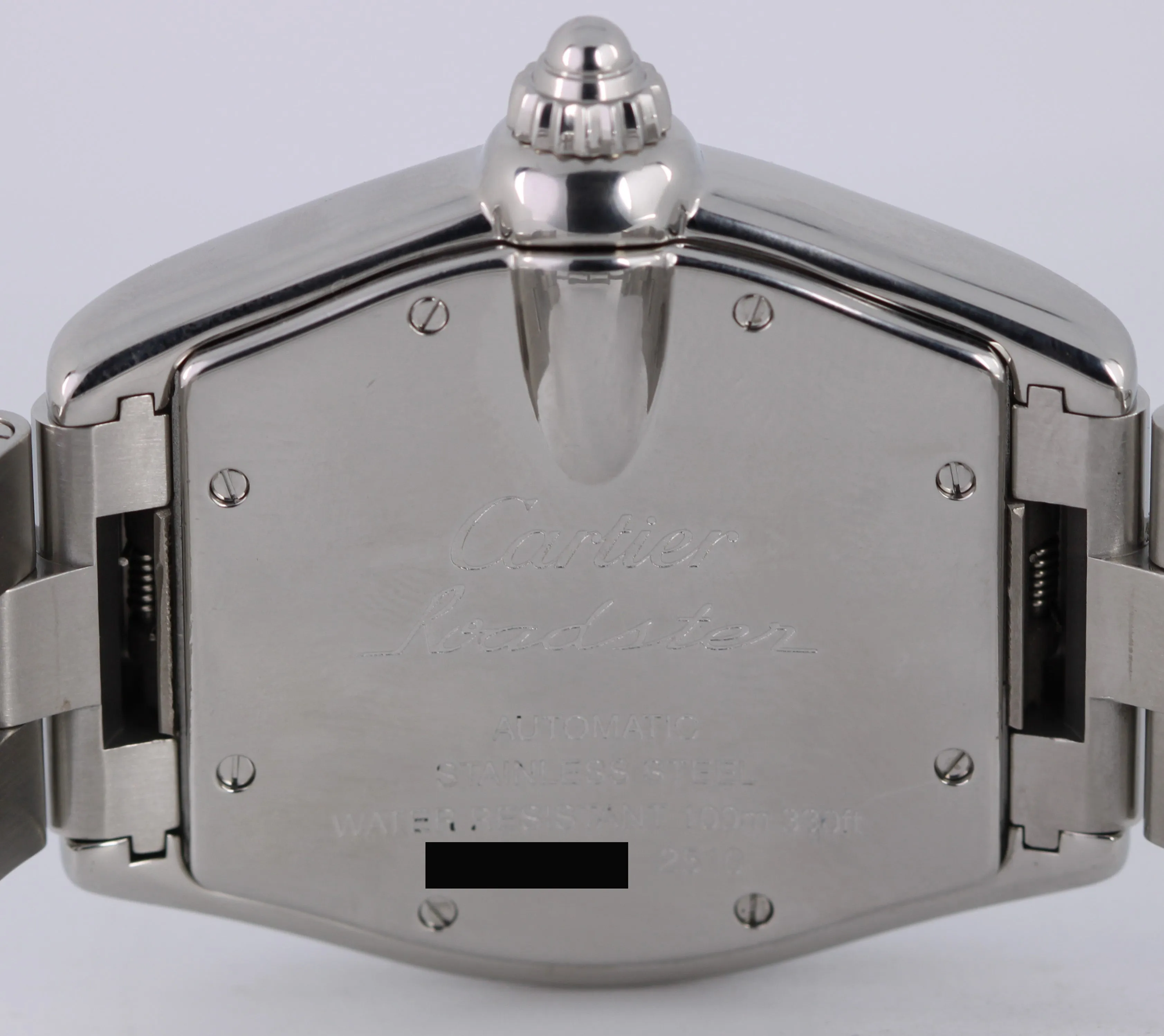 Cartier Roadster Large Stainless Steel Black Automatic 37mm x 44mm 2510 Watch