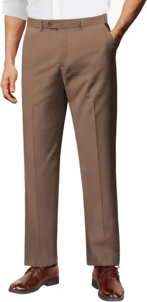 COOFANDY Men Linen Dress Pants Classic Fit Suit Pants Lightweight Wrinkle Free Casual Trousers