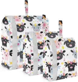 Cute Baby Cow Packing Cubes for Travel 3 Set Compression Packing Cubes Suitcase Organizer Bags Set for Travel Compression