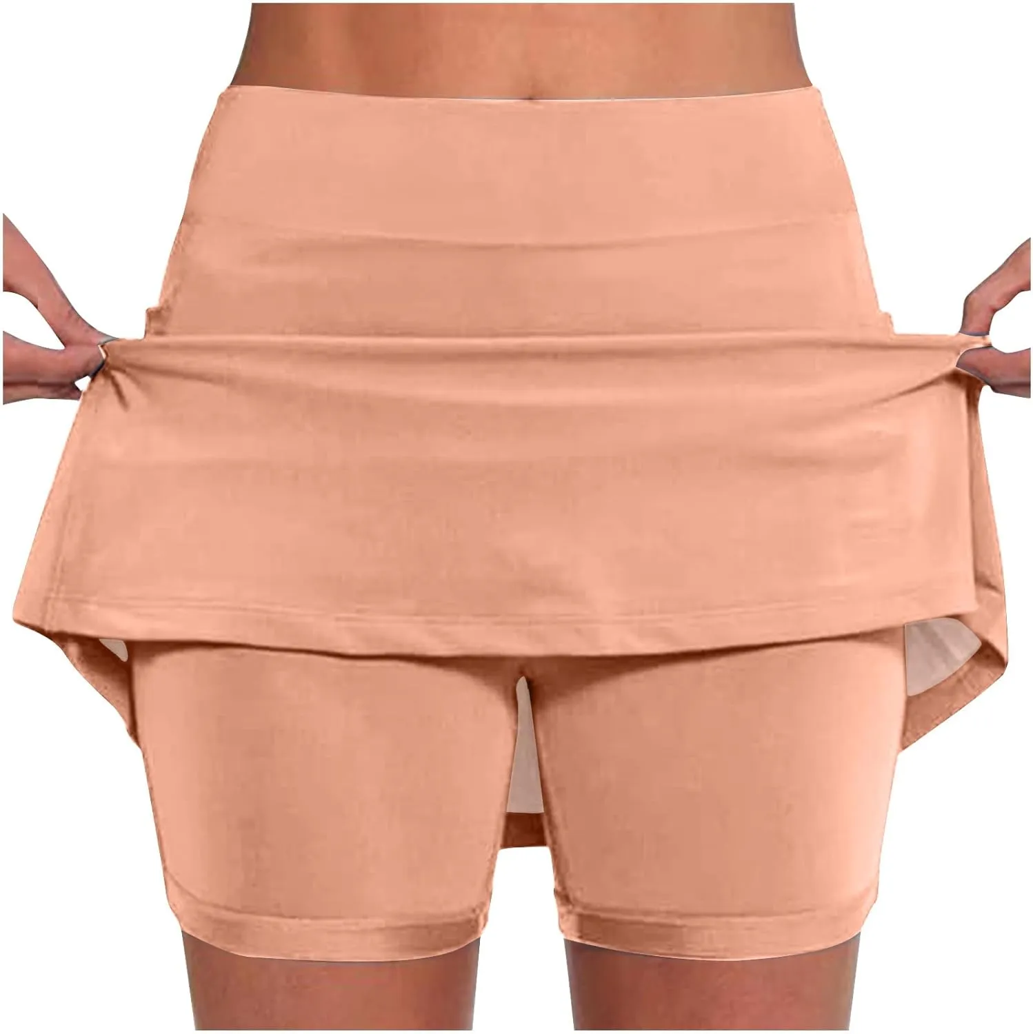 DDAPJ pyju Golf Skirts for Women Elastic High Waisted Athletic Skort Workout Casual Tennis Skirted Shorts for Teen Girls