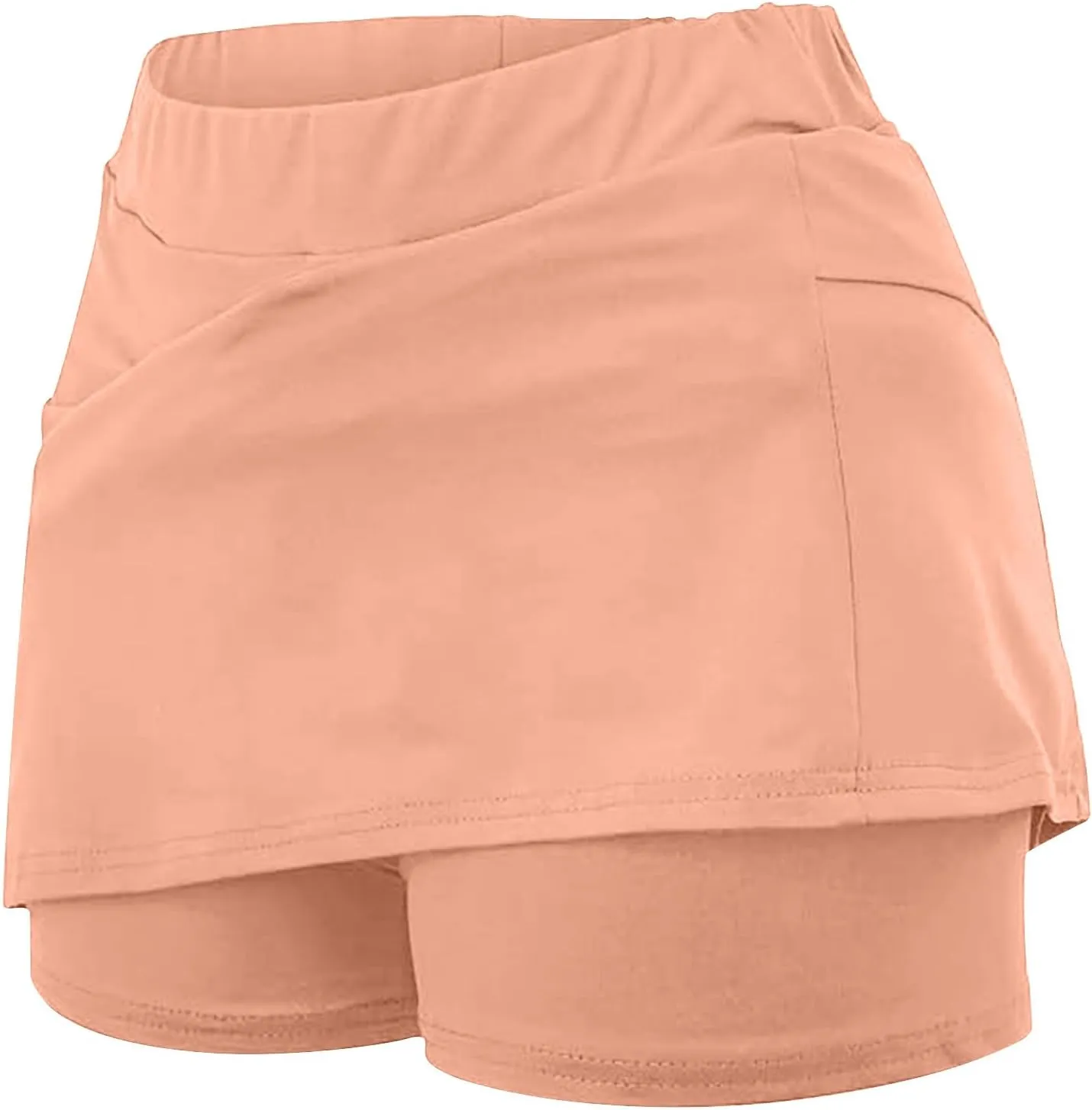 DDAPJ pyju Golf Skirts for Women Elastic High Waisted Athletic Skort Workout Casual Tennis Skirted Shorts for Teen Girls