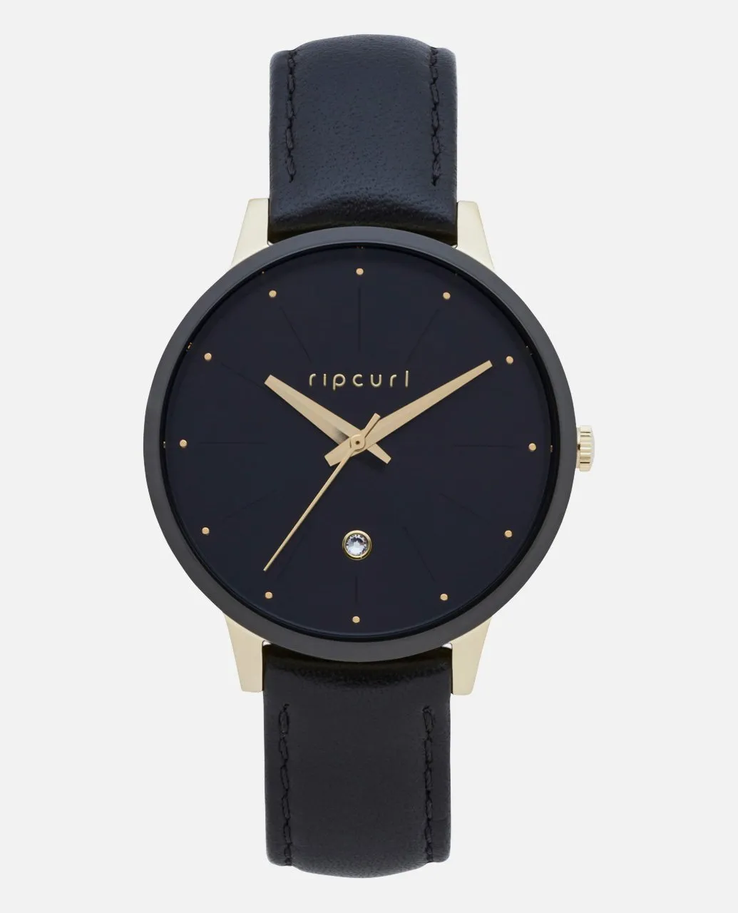 Deluxe Lola Slim Midnight Leather Watch