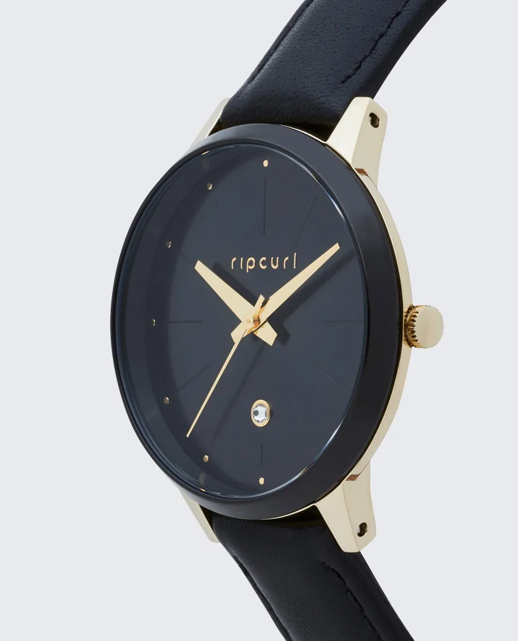 Deluxe Lola Slim Midnight Leather Watch