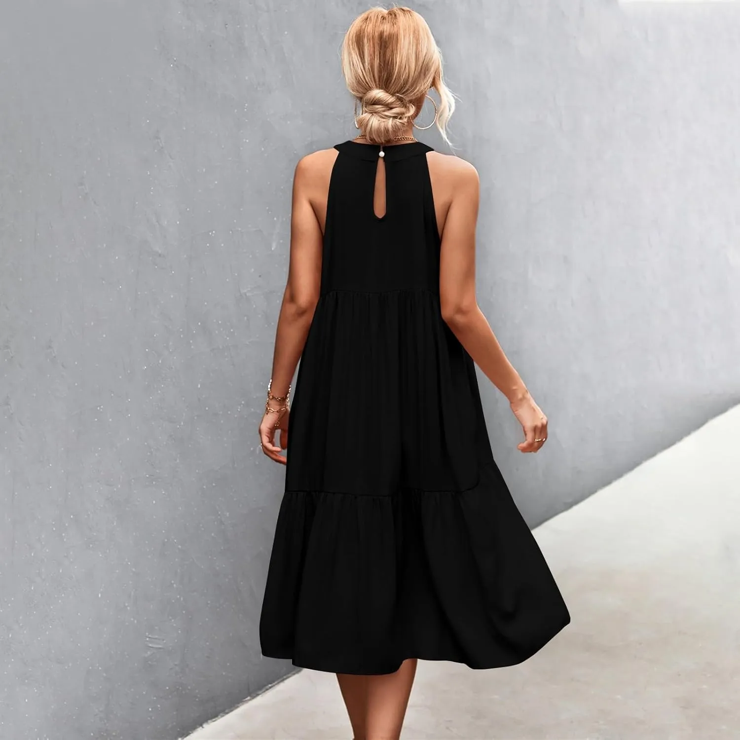 Dresses for Women 2025 Sleeveless Maxi Dress Women Dresses Spring Solid Color Womens Dresses Tea