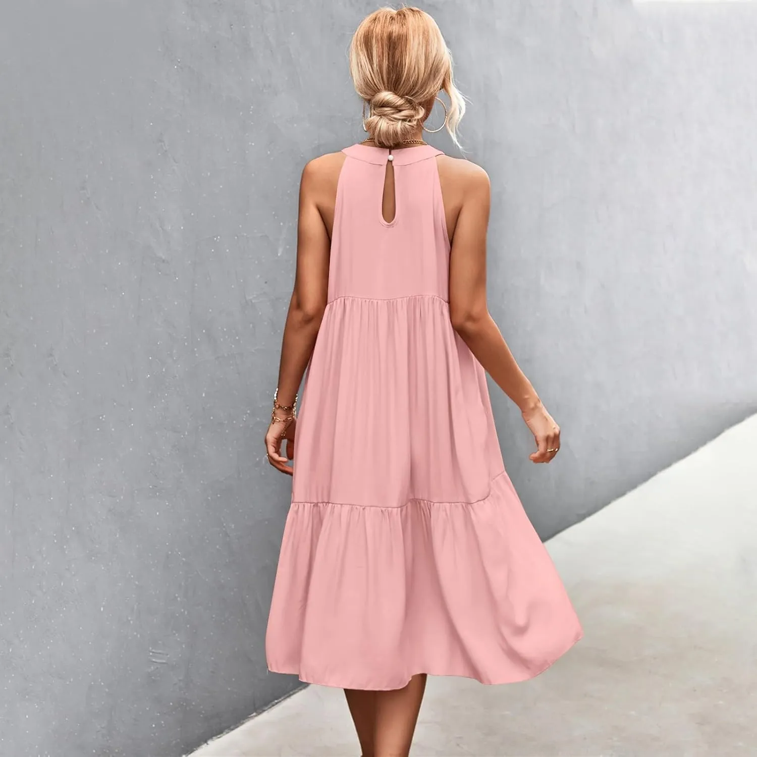Dresses for Women 2025 Sleeveless Maxi Dress Women Dresses Spring Solid Color Womens Dresses Tea