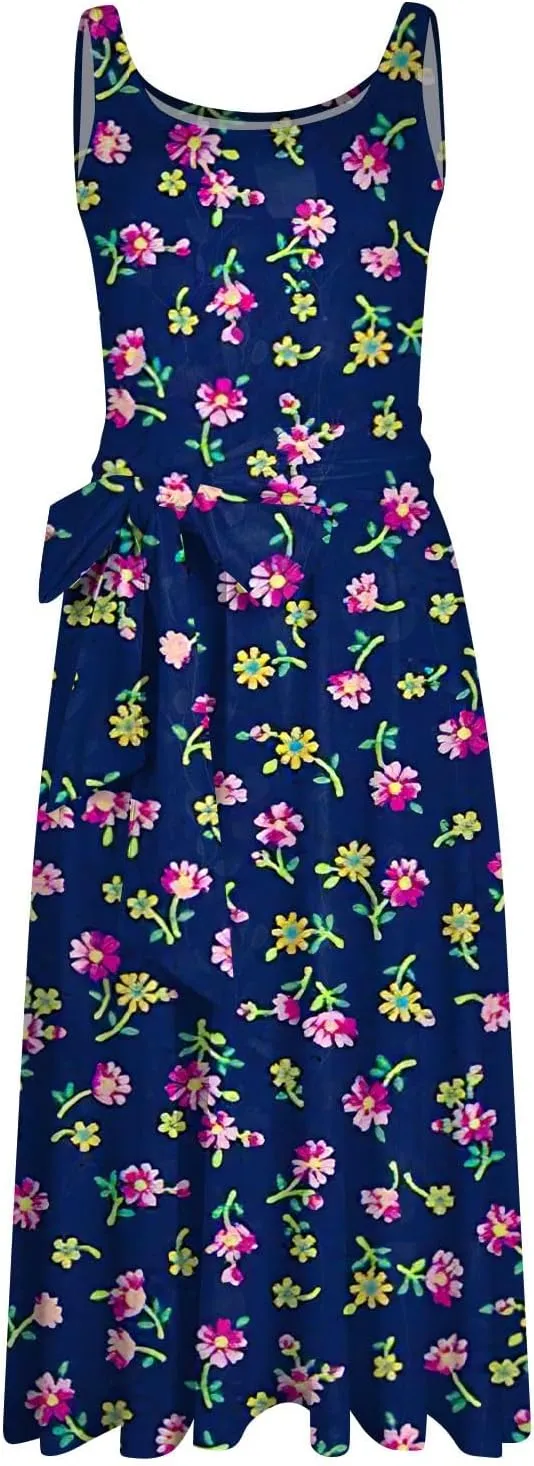Easter Dress for Women Spring Summer Casual Dresses for Women 2025 Casual Boho Floral Print