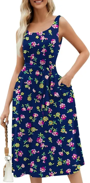 Easter Dress for Women Spring Summer Casual Dresses for Women 2025 Casual Boho Floral Print