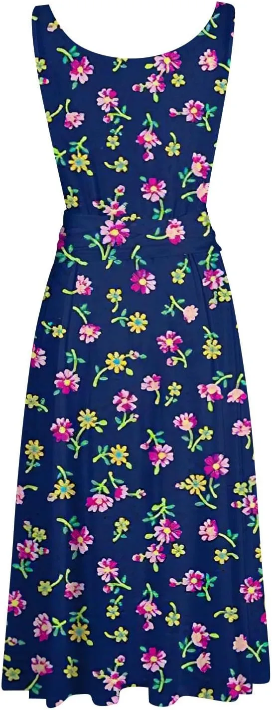 Easter Dress for Women Spring Summer Casual Dresses for Women 2025 Casual Boho Floral Print