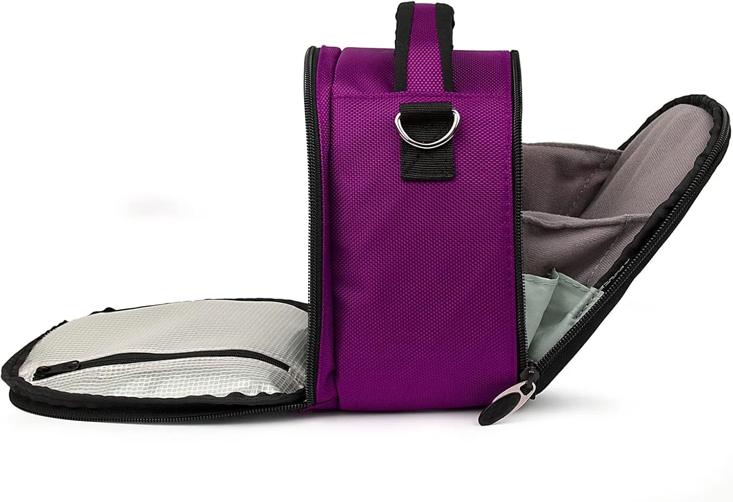 eBigValue Compact Multi Pocket Smart Camera Bag Shock Absorbing Photography Crossbody Messenger DSLR Camera Case