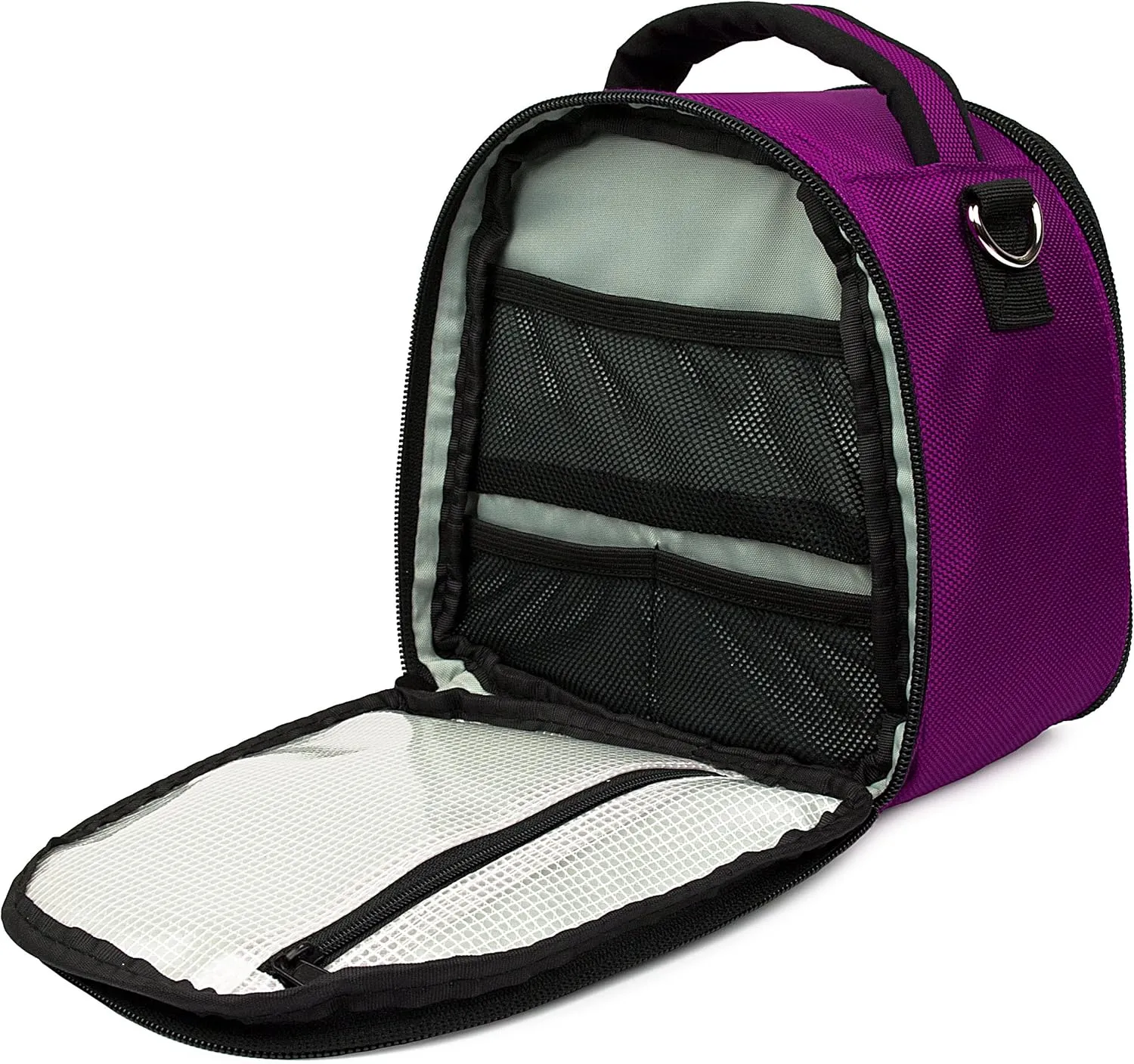 eBigValue Compact Multi Pocket Smart Camera Bag Shock Absorbing Photography Crossbody Messenger DSLR Camera Case
