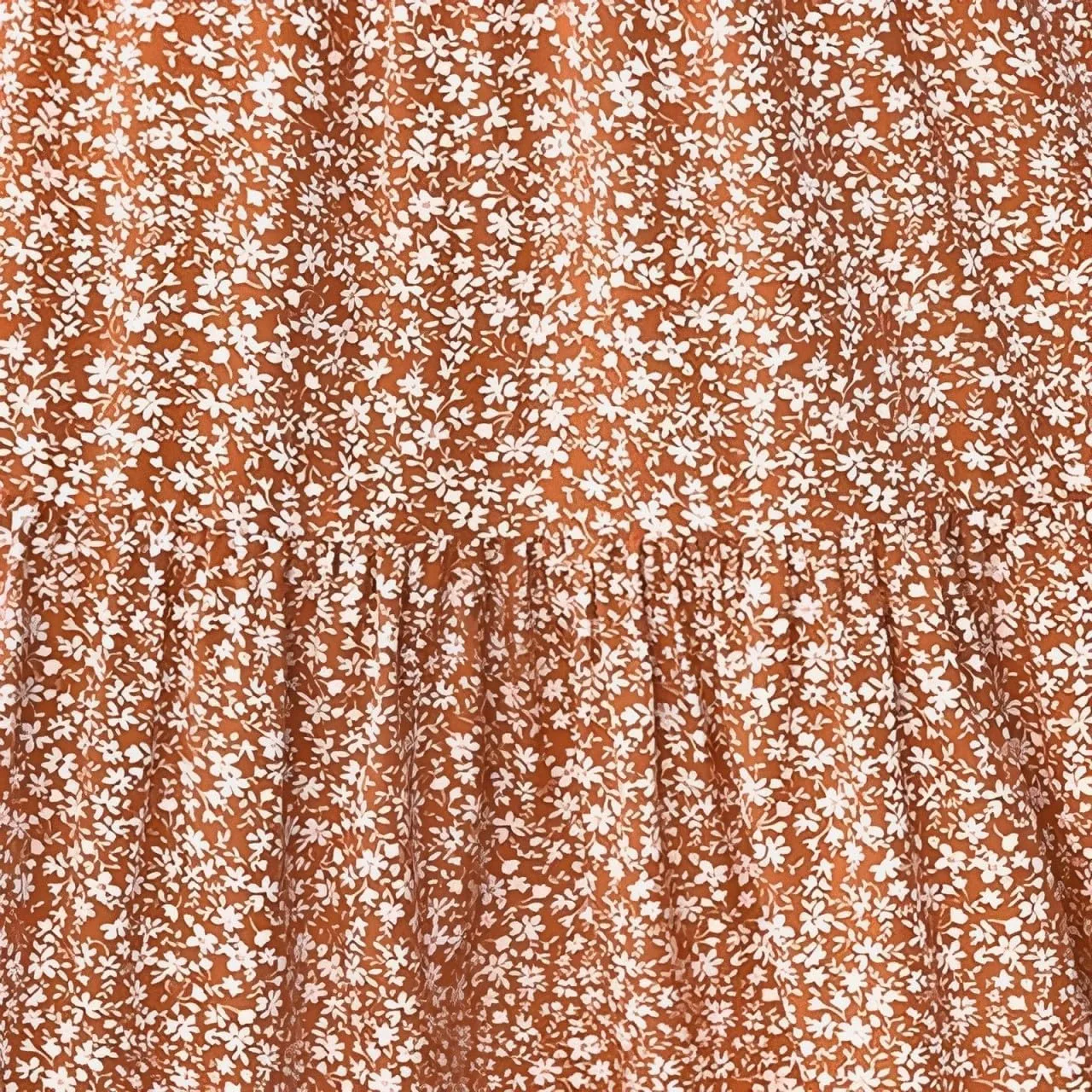 Elastic High Waist Flowy Maxi Skirts Women Boho Floral Tiered Pleated Summer Casual Long Beach Skirt