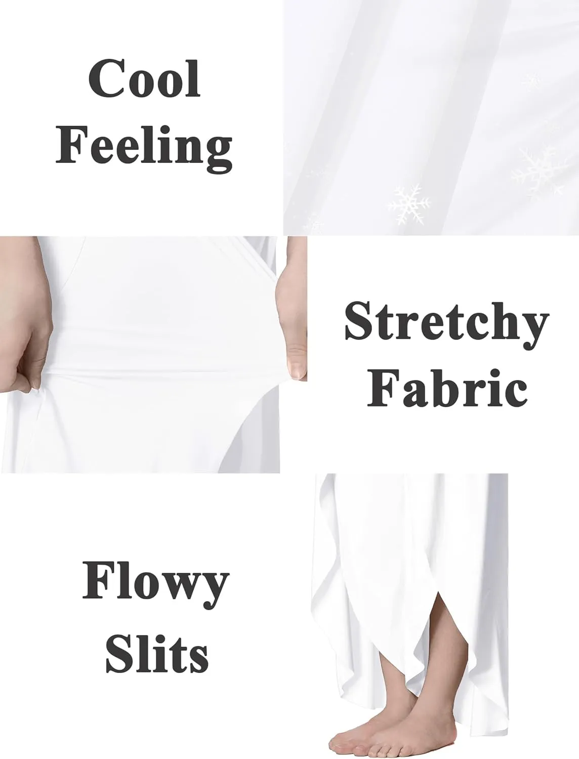 EXARUS Girls Flowy Pants Dance Palazzo Wide Leg Split High Waisted Trousers Casual for Kids 6-12Y