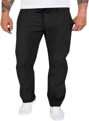 FZVYD Pinstripe Pants Men Mens Casual Elastic Drawstring Cargo Pants Lightweight Relaxed Fit Cotton Workout Sweatpants 2023