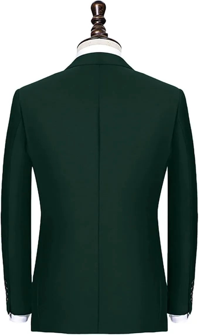 GATMSTZ Mens Suits Big and Tall 2 Pieces Blazer Pants Set Classic Fit