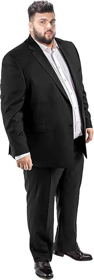 GATMSTZ Mens Suits Big and Tall 2 Pieces Blazer Pants Set Classic Fit