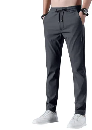 Glide Pants Men Quick Dry Breathable Work Pants Stretch Waterproof Active Hiking Lightweight Trousers with Pockets
