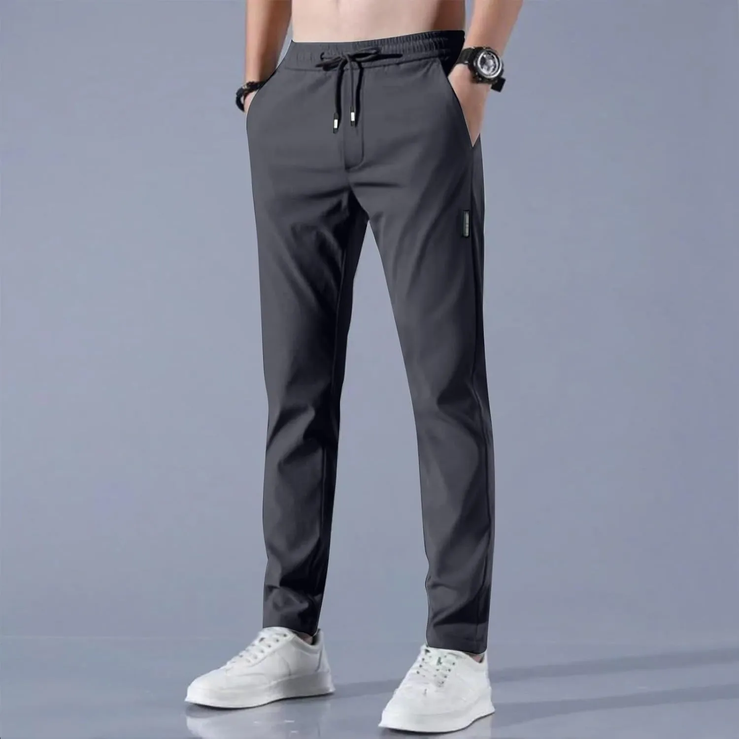 Glide Pants Men Quick Dry Breathable Work Pants Stretch Waterproof Active Hiking Lightweight Trousers with Pockets