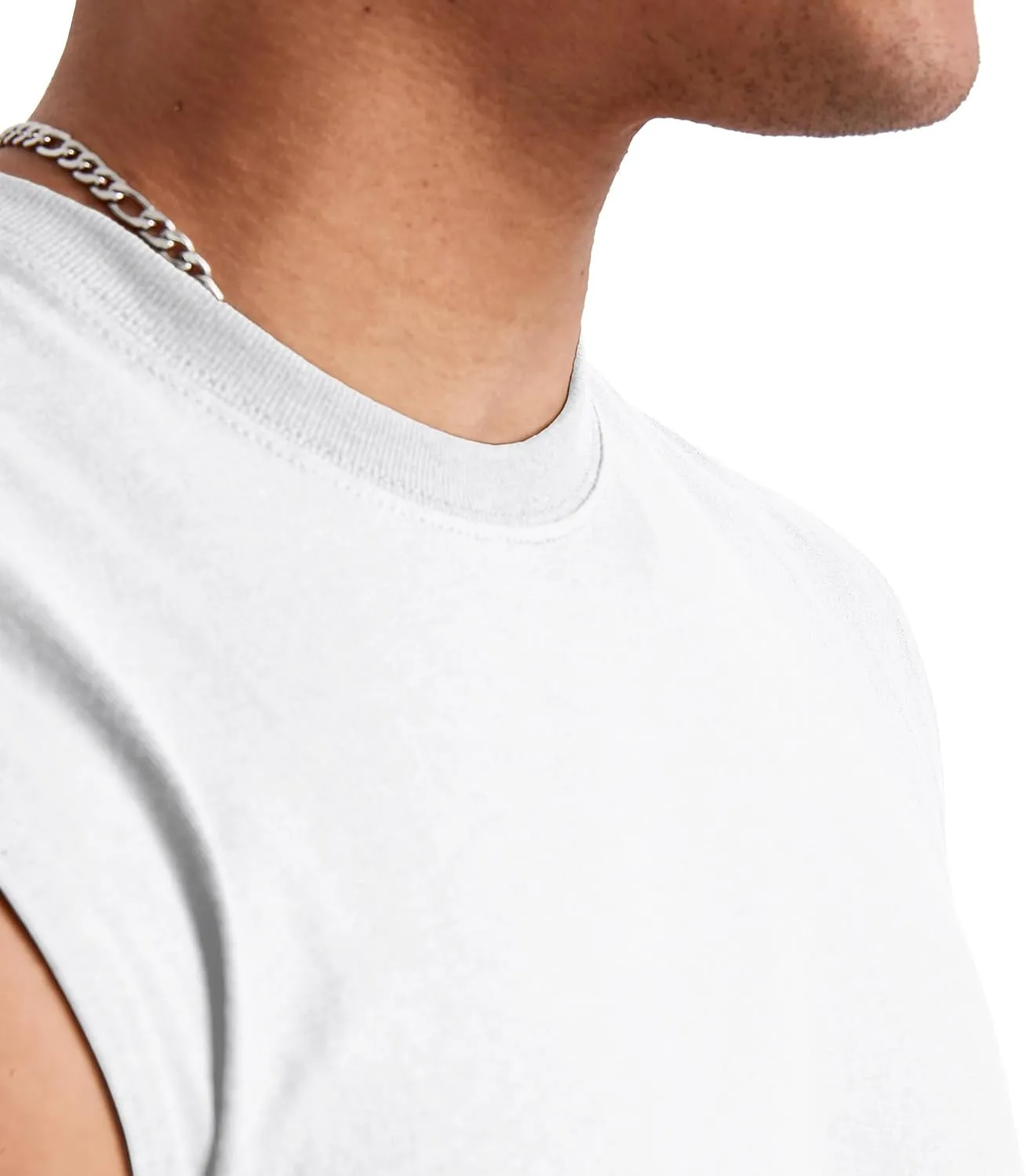 Hanes Men's Essentials Midweight T Pack, Cotton Muscle Tank Shirts, 3-Pack