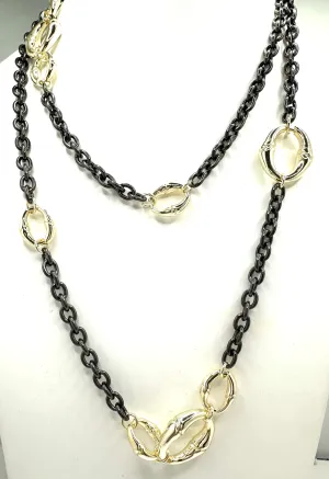 Hematite Two Tone Necklace