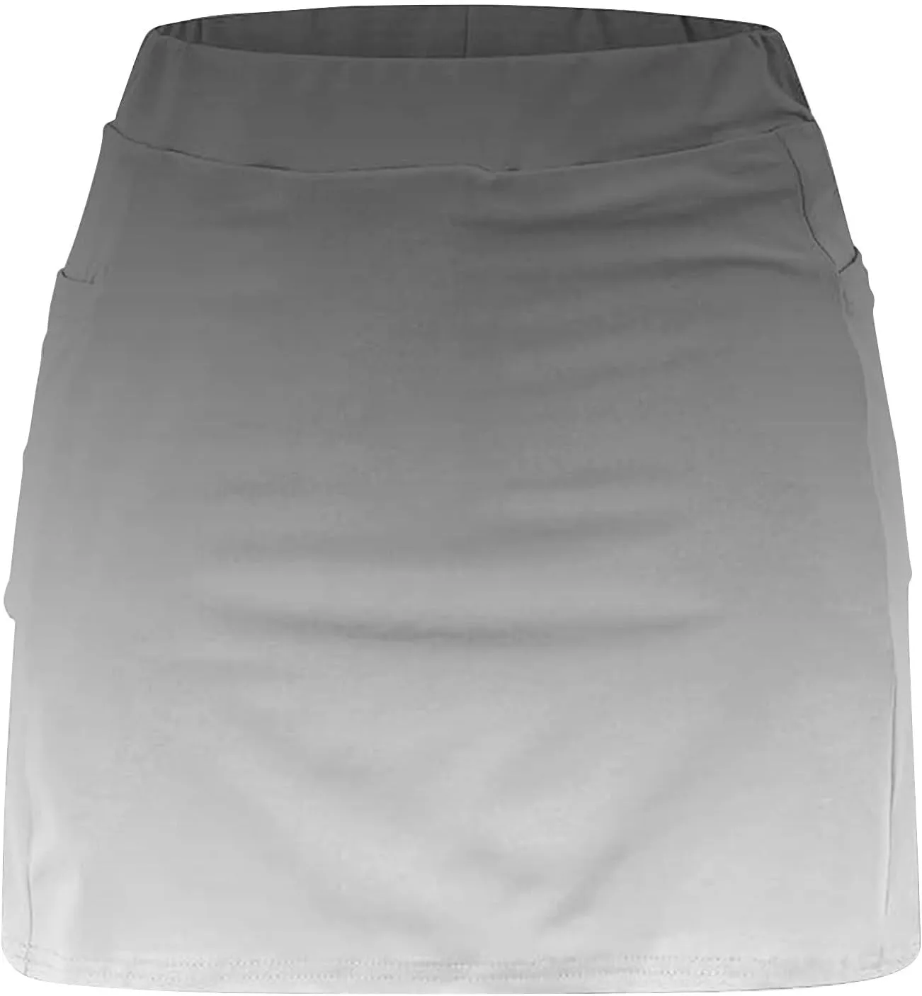 High Waisted Tennis Skirts for Women Built in Shorts, Gradient Mini Athletic Skorts Golf Sports Running Skort